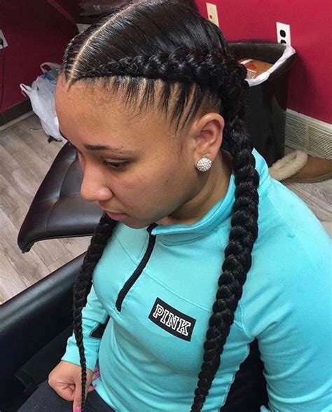 2 braids with quick weave|two side braids hairstyles.